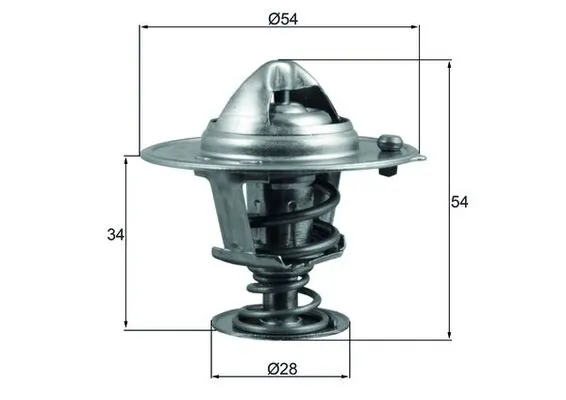 Thermostat, coolant