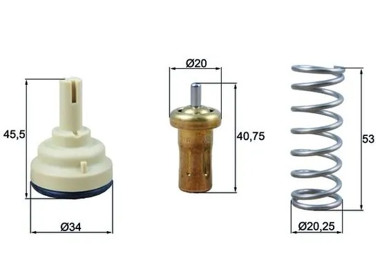 Thermostat, coolant