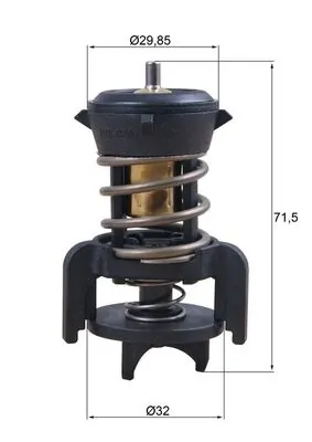 Thermostat, coolant