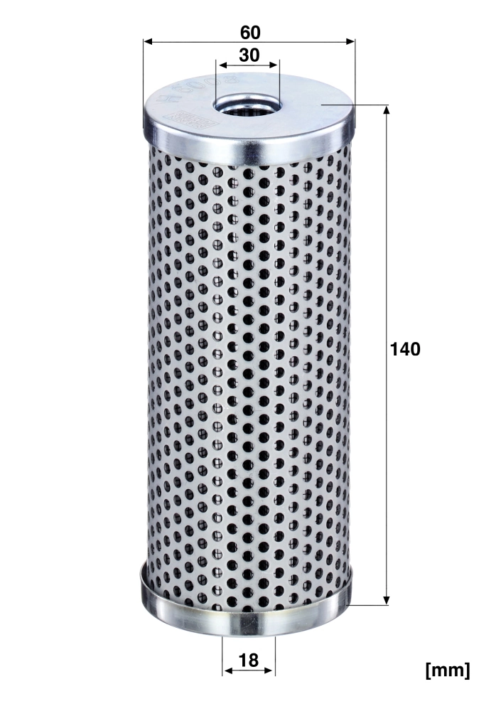 Filter, operating hydraulics