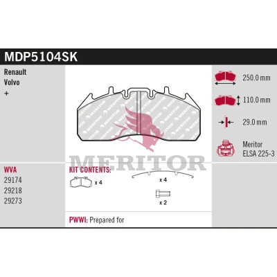 Brake Pad Set, disc brake