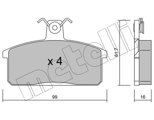 Brake Pad Set, disc brake