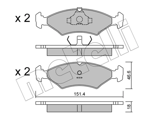 Brake Pad Set, disc brake