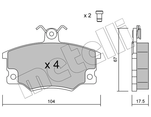 Brake Pad Set, disc brake