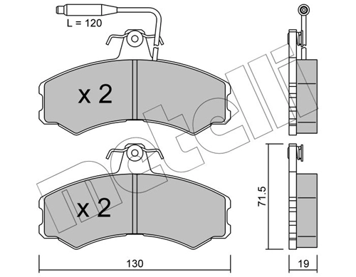 Brake Pad Set, disc brake