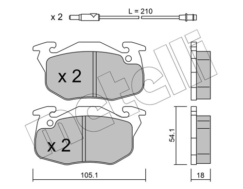 Brake Pad Set, disc brake