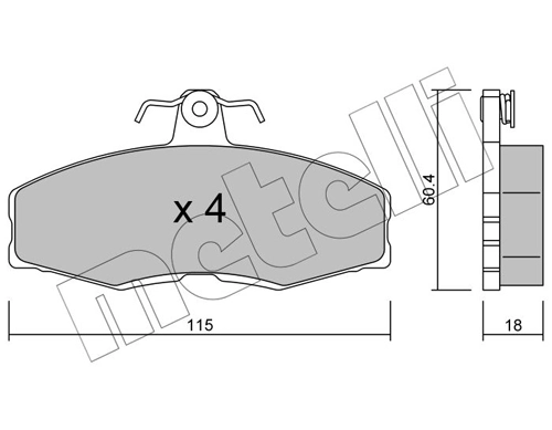 Brake Pad Set, disc brake