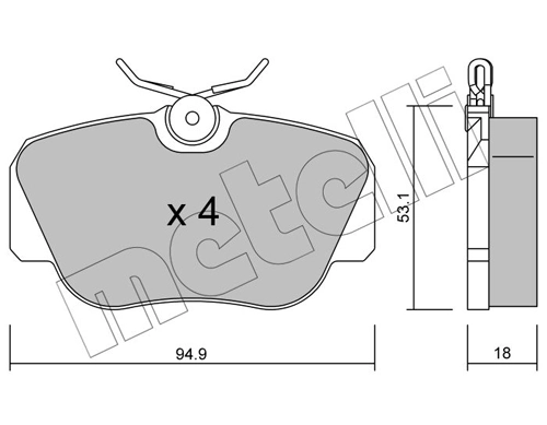 Brake Pad Set, disc brake