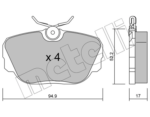Brake Pad Set, disc brake