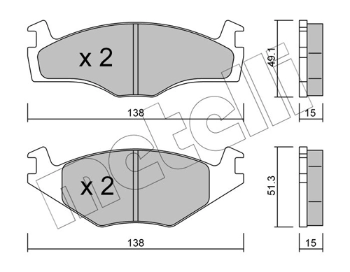 Brake Pad Set, disc brake