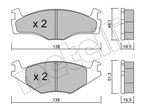 Brake Pad Set, disc brake