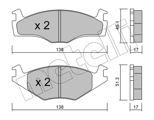Brake Pad Set, disc brake