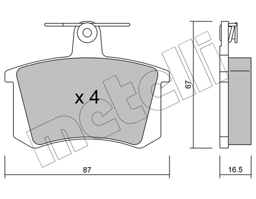 Brake Pad Set, disc brake