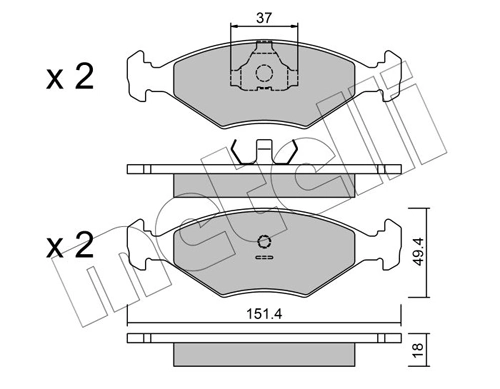Brake Pad Set, disc brake