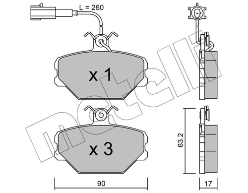 Brake Pad Set, disc brake