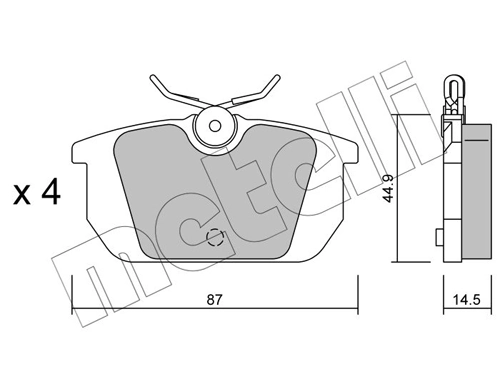 Brake Pad Set, disc brake