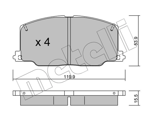 Brake Pad Set, disc brake