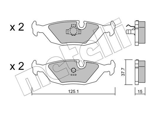 Brake Pad Set, disc brake