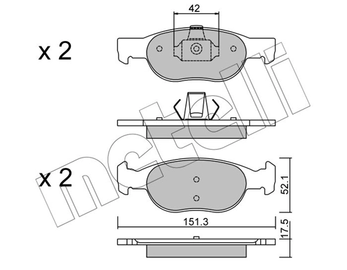 Brake Pad Set, disc brake