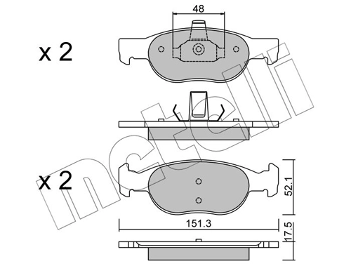 Brake Pad Set, disc brake