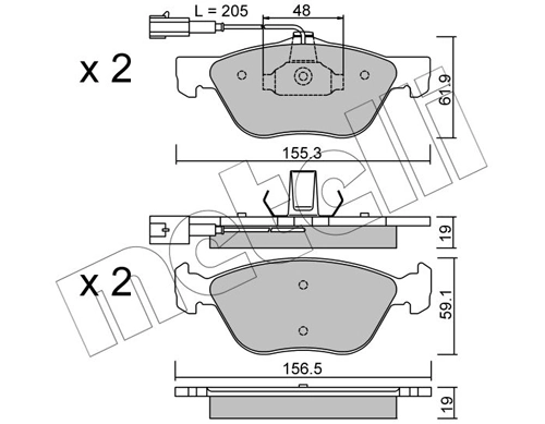 Brake Pad Set, disc brake