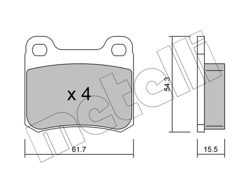 Brake Pad Set, disc brake