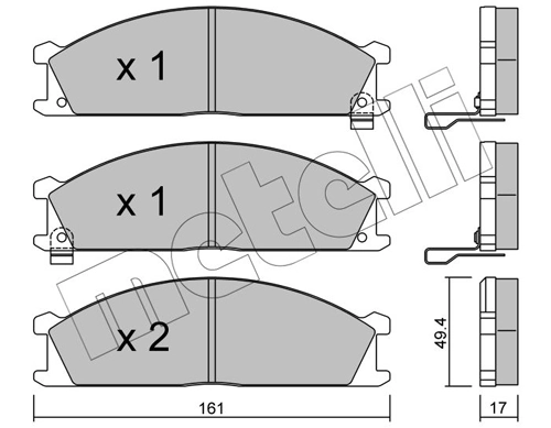 Brake Pad Set, disc brake