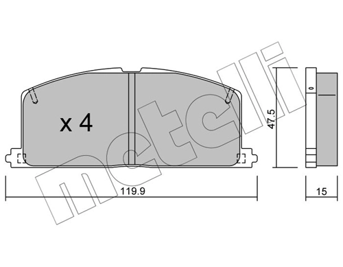 Brake Pad Set, disc brake