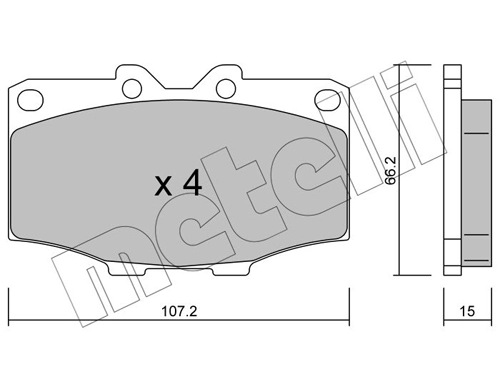 Brake Pad Set, disc brake