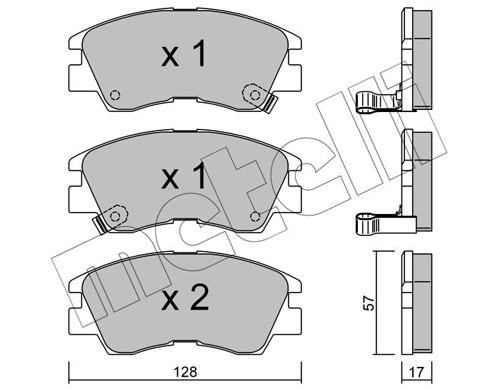 Brake Pad Set, disc brake