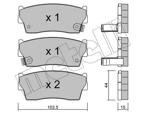 Brake Pad Set, disc brake