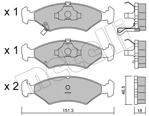 Brake Pad Set, disc brake