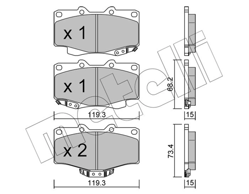 Brake Pad Set, disc brake