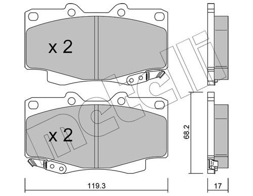Brake Pad Set, disc brake