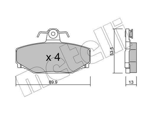 Brake Pad Set, disc brake