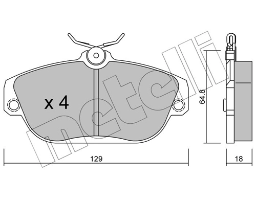 Brake Pad Set, disc brake