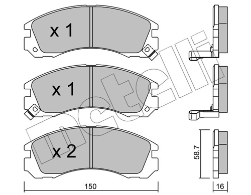 Brake Pad Set, disc brake