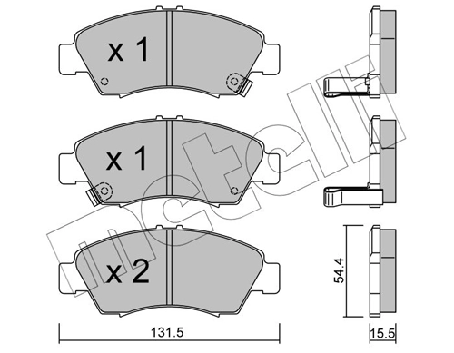 Brake Pad Set, disc brake
