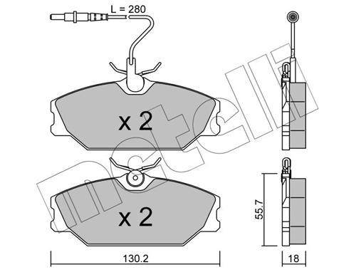 Brake Pad Set, disc brake