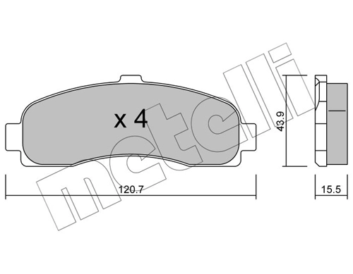 Brake Pad Set, disc brake
