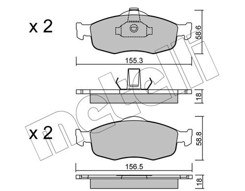Brake Pad Set, disc brake