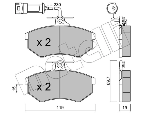 Brake Pad Set, disc brake
