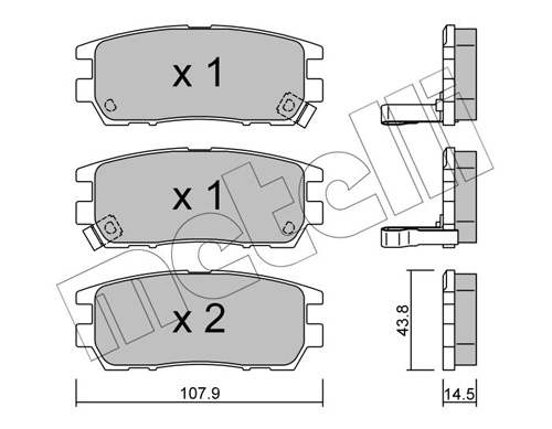 Brake Pad Set, disc brake