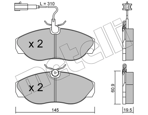 Brake Pad Set, disc brake