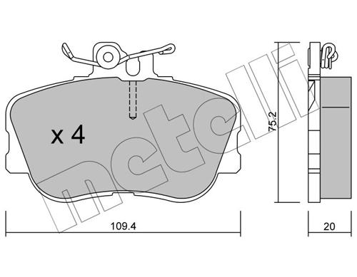Brake Pad Set, disc brake