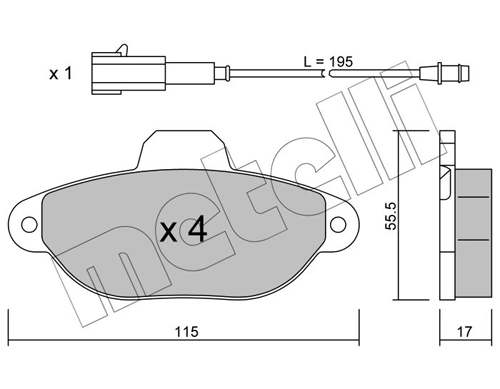 Brake Pad Set, disc brake