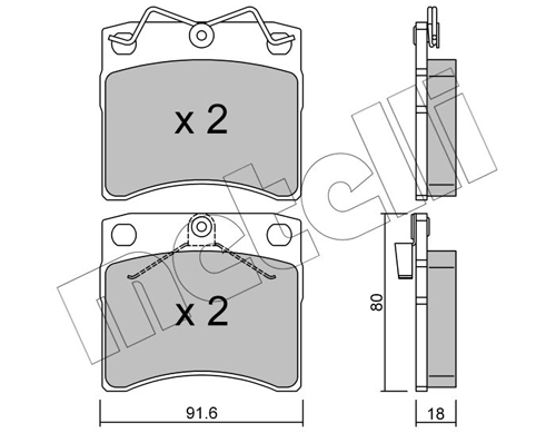Brake Pad Set, disc brake