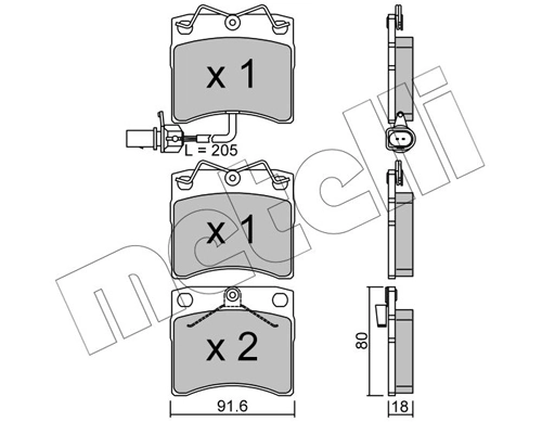 Brake Pad Set, disc brake