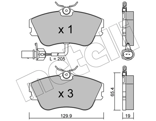 Brake Pad Set, disc brake