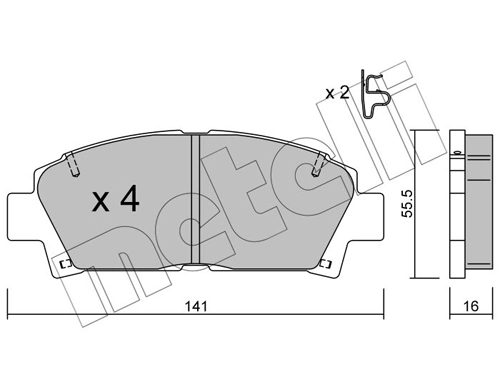 Brake Pad Set, disc brake